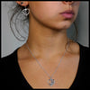 Scottish Thistle Celtic Heart Pendant and Earrings Set