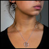 Small Cross My Heart Pendant and Earring Set