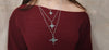 Large St. Brigid's Spiral Cross Pendant in Sterling Silver