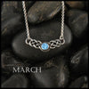 March Josephine knot pendant