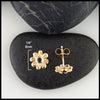 1/4 inch Black Eyed Susan Post Earrings