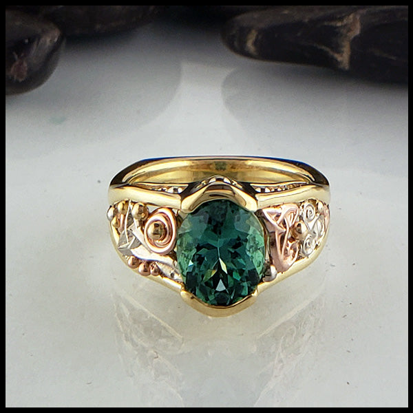 Chrome Tourmaline Custom Ring