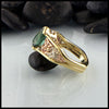 Profile View of Chrome Tourmaline Custom Ring