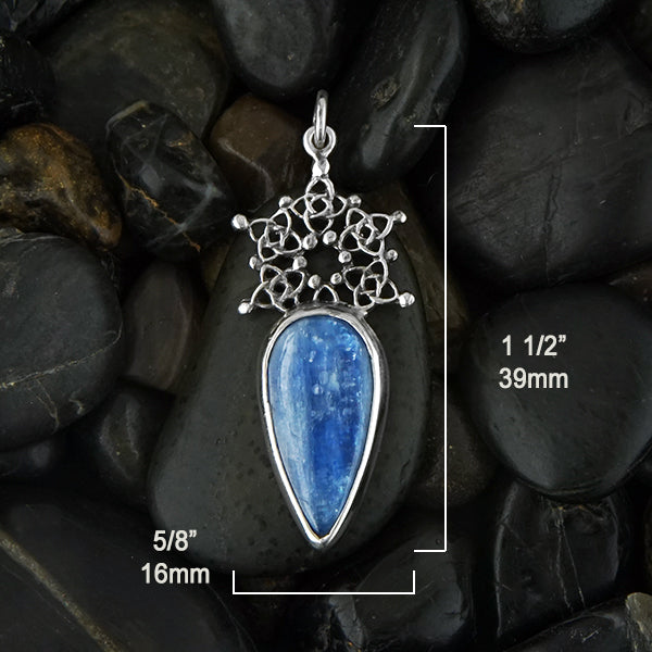 Pendant measures 1 1/2" by 5/8"