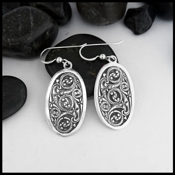 ornate celtic earrings 