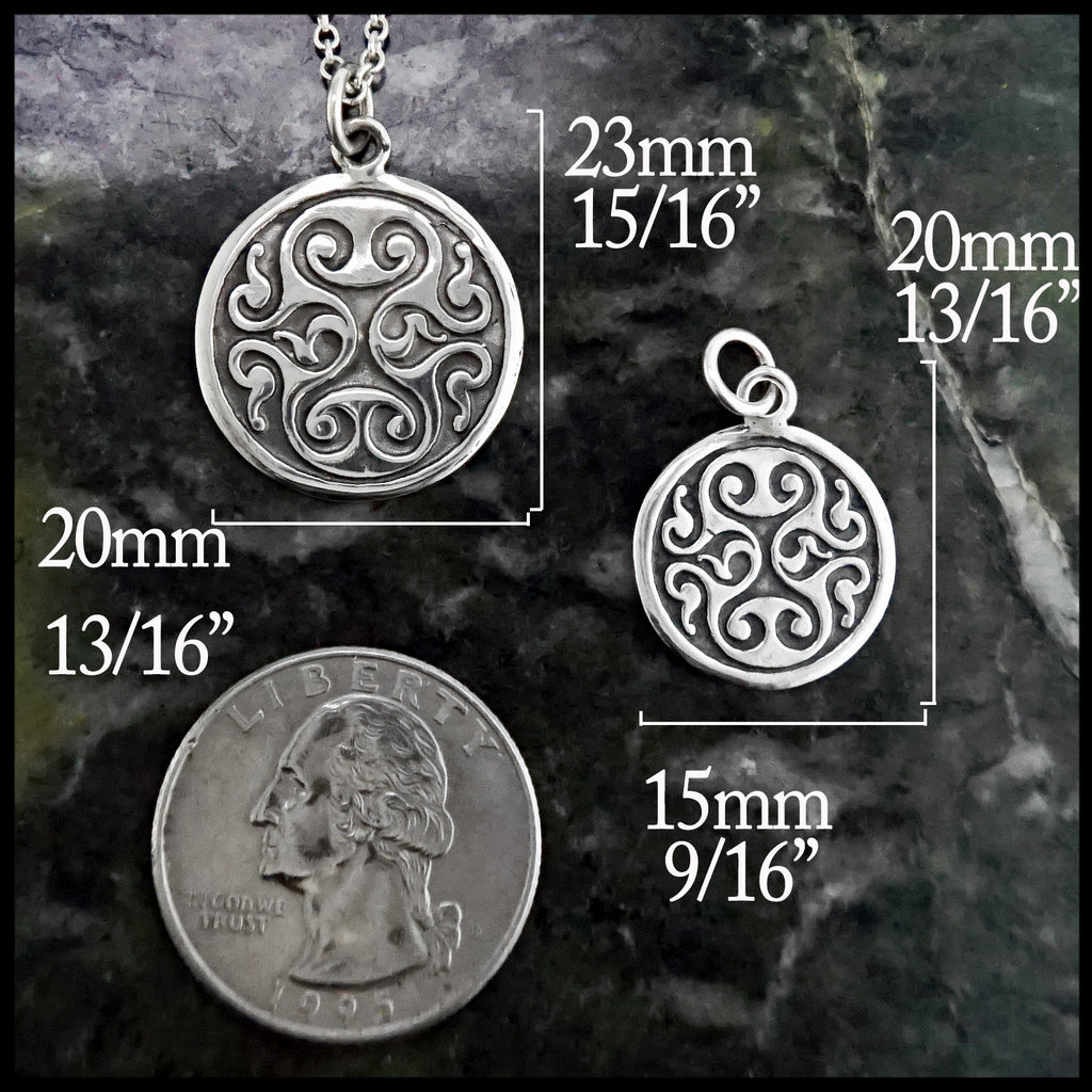 Large length 23mm 15/16" width 20mm 13/16" small length 20mm 13/16" width 15mm 9/16"