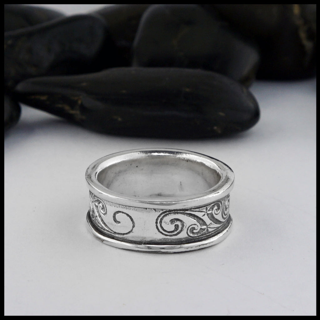 Celtic Spiral Ring in Silver