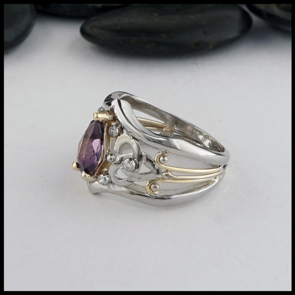 purple spinel ring 