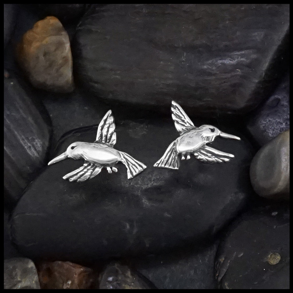 hummingbird post earrings 