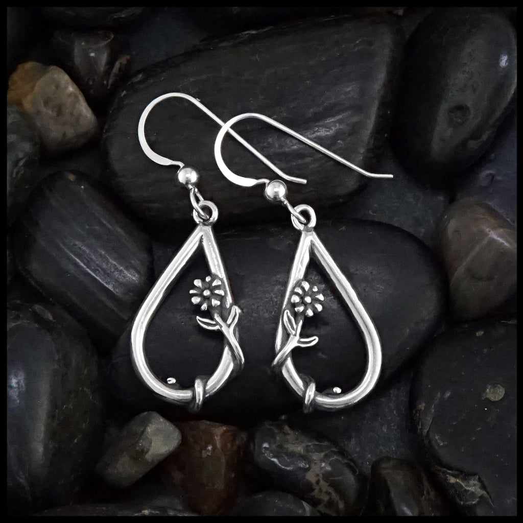 whimsical flower earrings