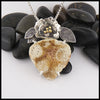Fossilized Coral Blossom Pendant
