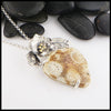 Fossilized Coral Blossom Pendant