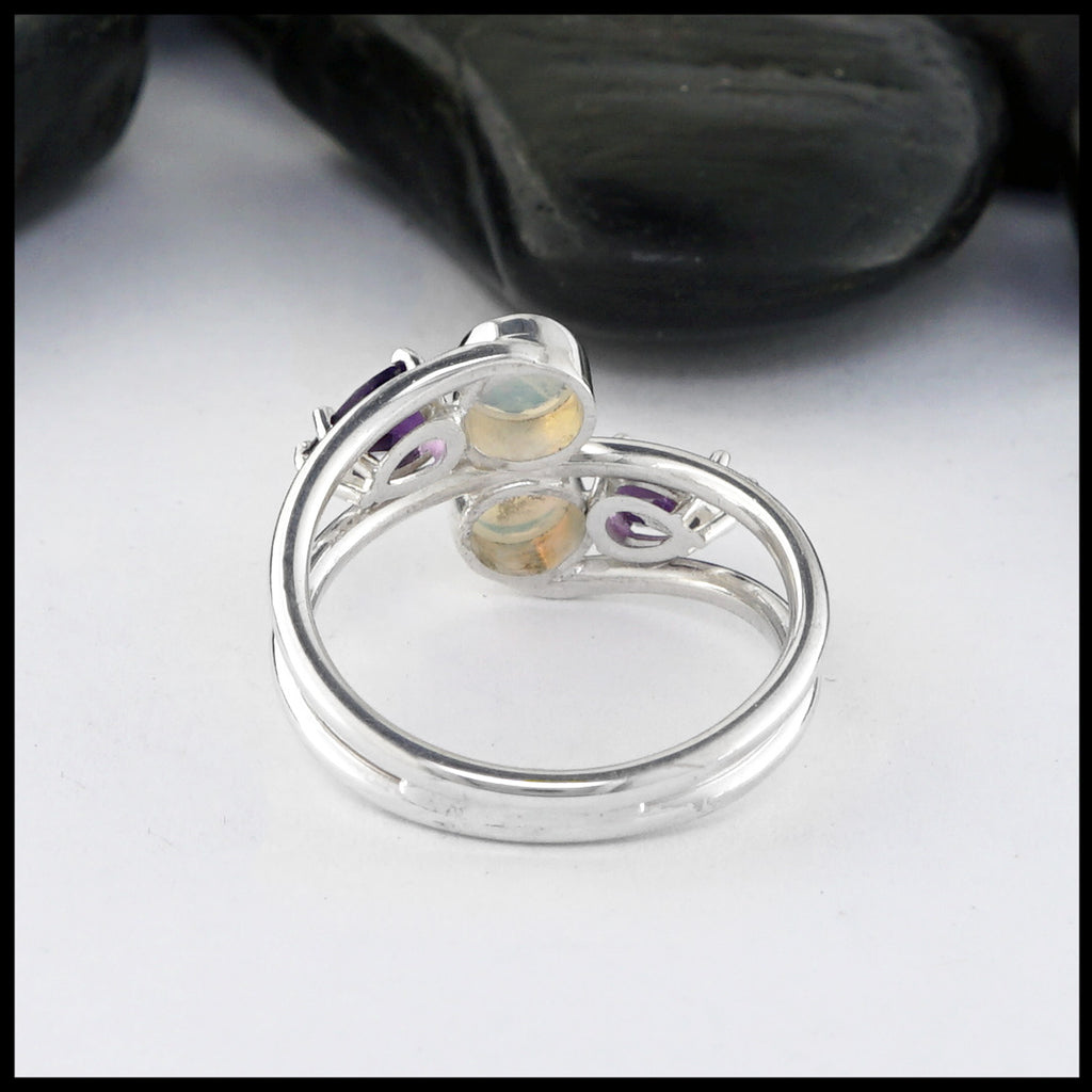 opal and amethyst ring 