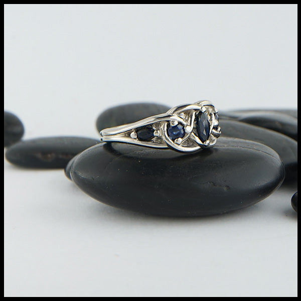 5 Stone Interlace Ring
