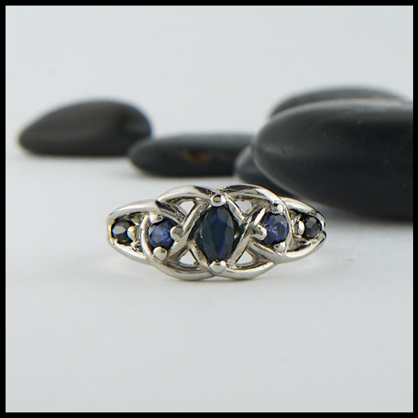 5 Stone Interlace Ring