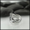 Scottish Thistle Ring in Sterling Silver