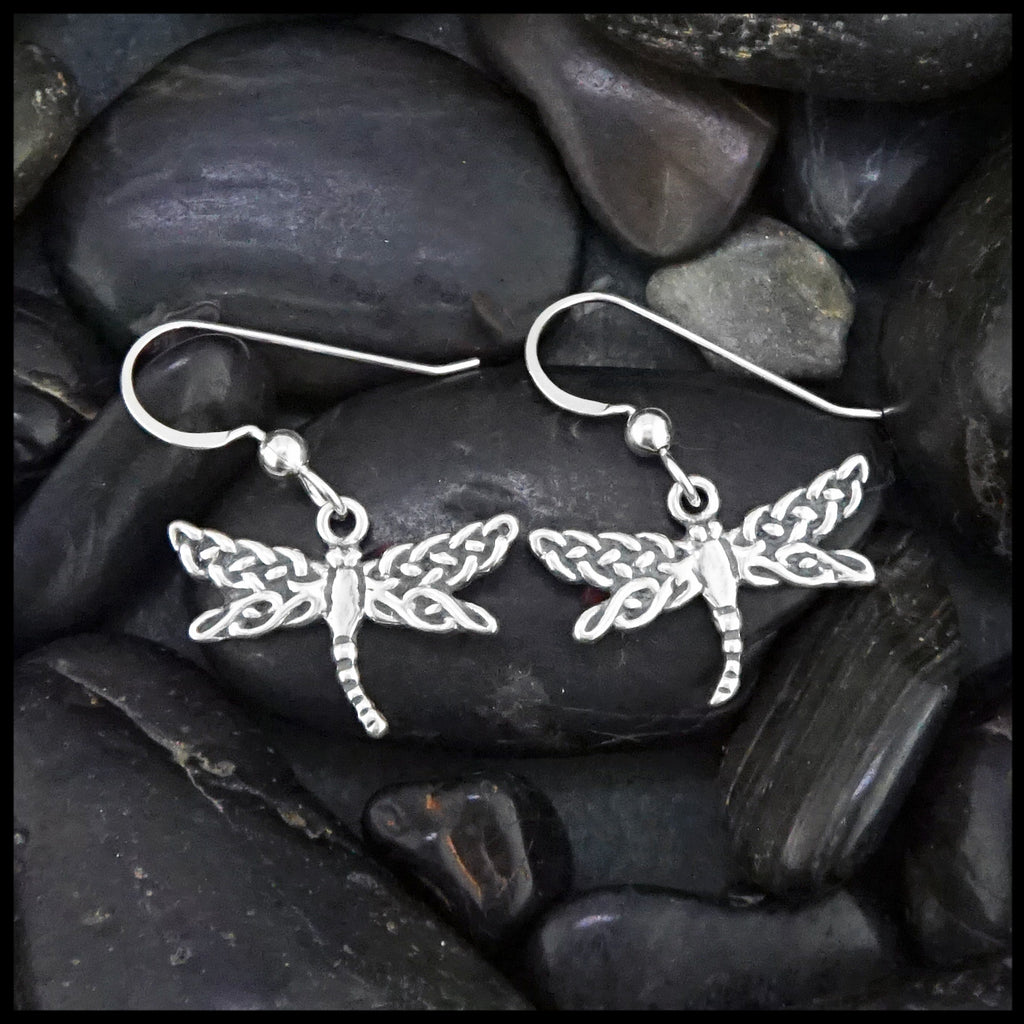 dragonfly drop earrings
