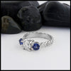 diamond and sapphire ring