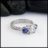 diamond and sapphire ring