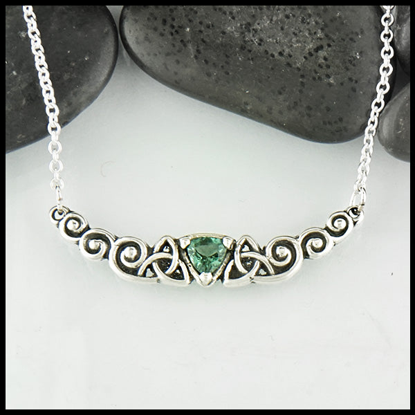 Walker Metalsmiths Celtic Jewelry Tourmaline Necklace