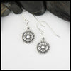 English Rose Drop Earrings in Sterling Silver. 