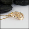 side view of pendant 