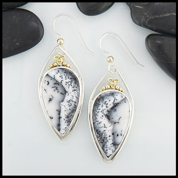 Dendritic Opal Earrings