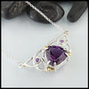 Walker Metalsmiths Amethyst Trinity Necklace