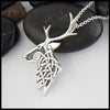 celtic reindeer pendant in silver