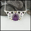 Trilliant Amethyst Necklace by Walker's Celtic Jewelry