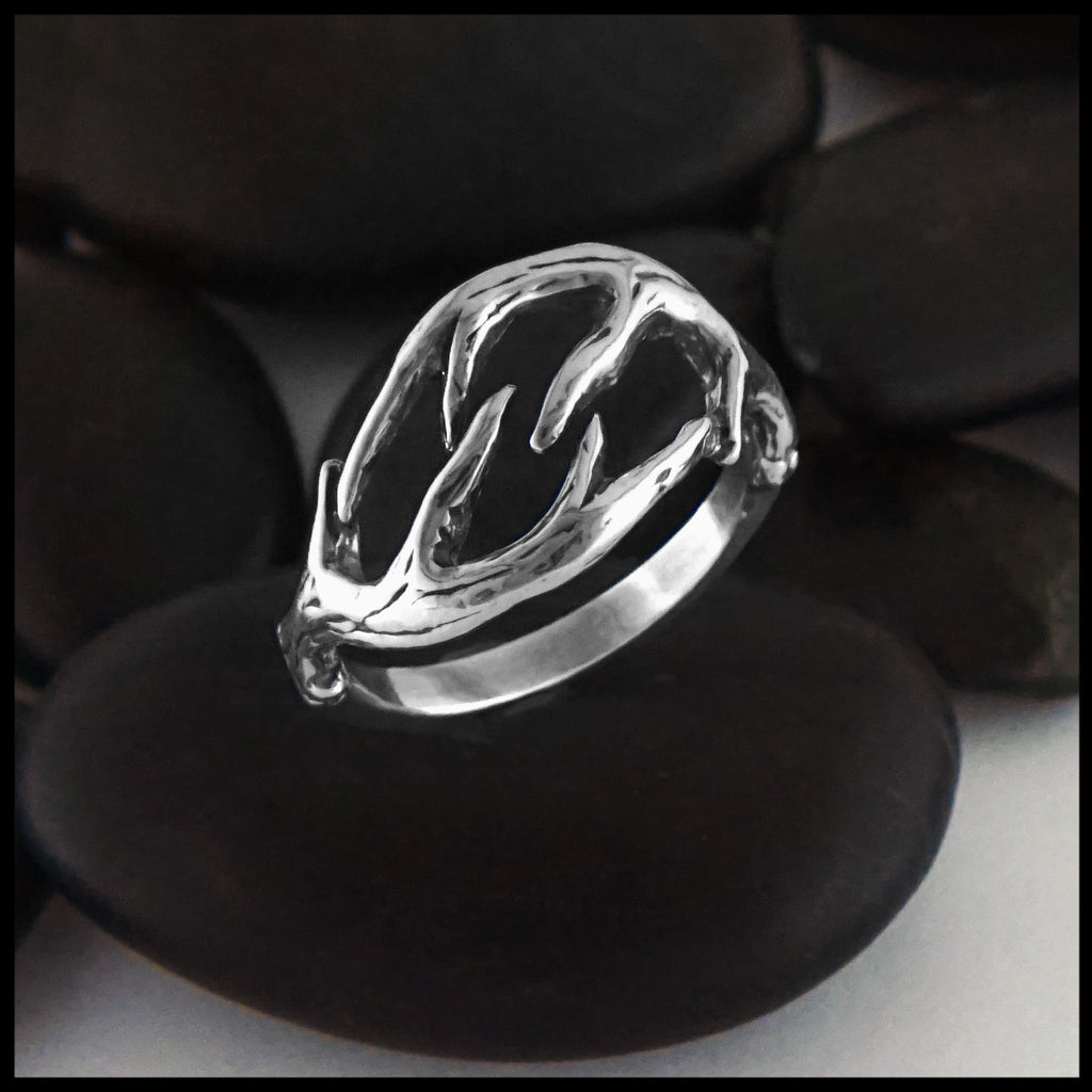 Sterling Silver Antler Ring