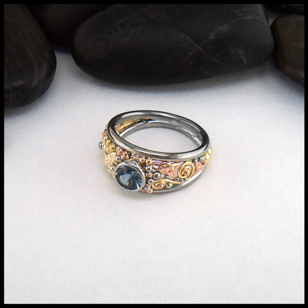 Montana Sapphire Celtic Ring