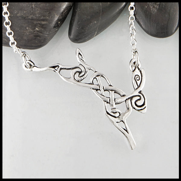Celtic Rabbit Zoomorphic Necklace by Walker Metalsmiths