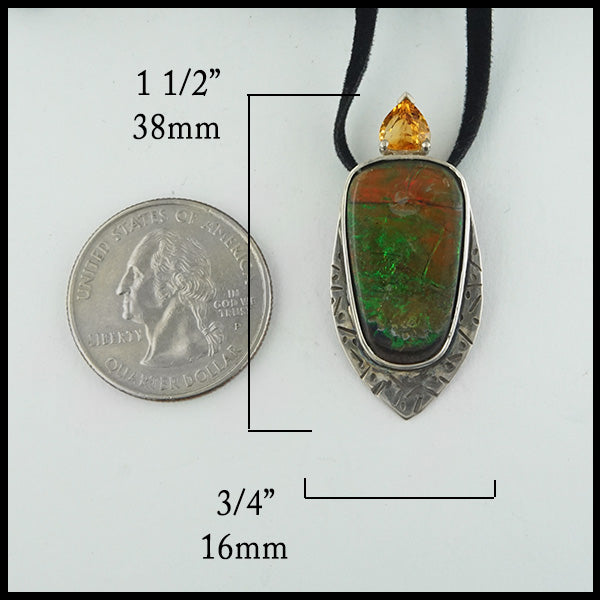 pendant dimensions 38mm by 16mm