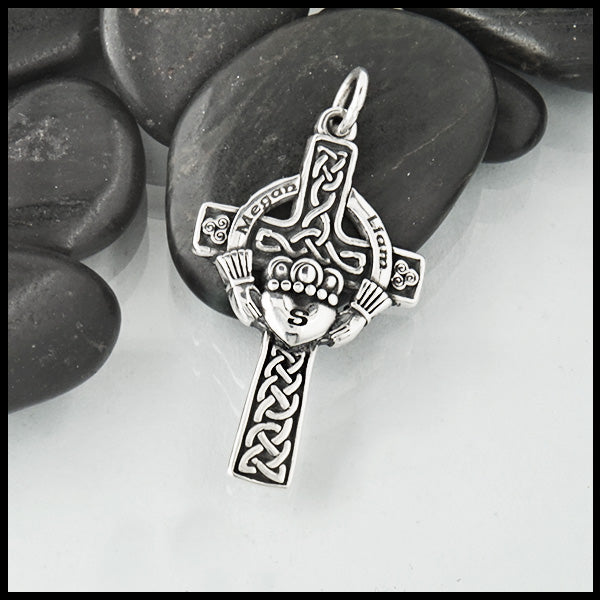 Gold St Brigid's Cross Necklace | Made in Ireland – Claddagh Design