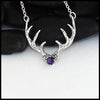Amethyst Antler Pendant