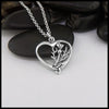 SS Scottish Thistle Celtic Heart Pendant