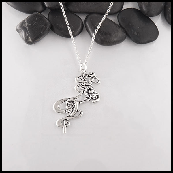 Silver Celtic Horse by Walkers Celtic Jewelry
