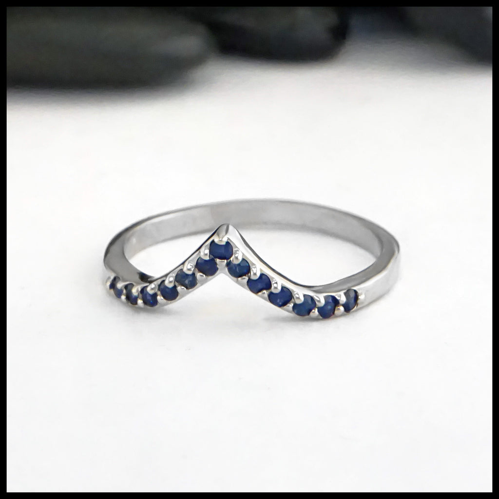 Chevcone Stacking Method Handcrafted Chevron Stacking Bands in 14K White Gold– Walker Metalsmiths