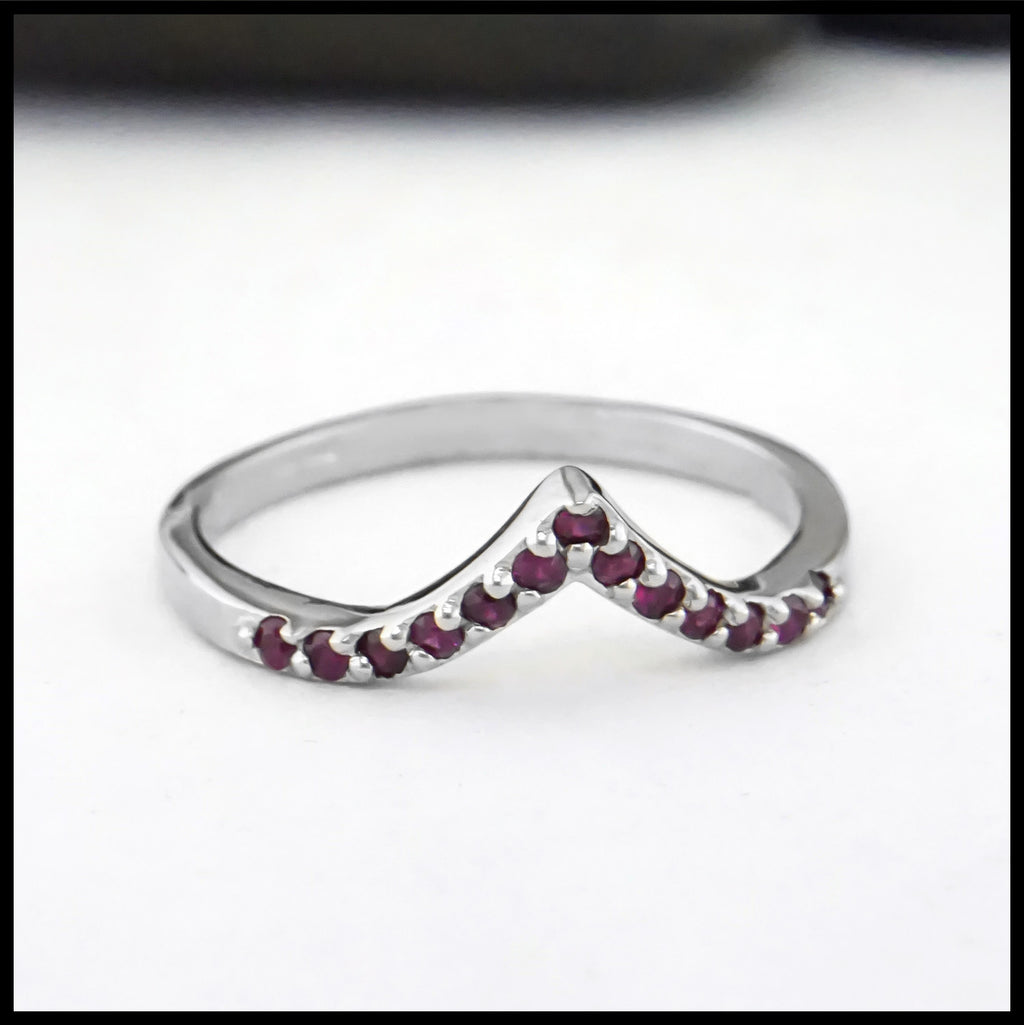 Chevcone Stacking Method Handcrafted Chevron Stacking Bands in 14K White Gold– Walker Metalsmiths