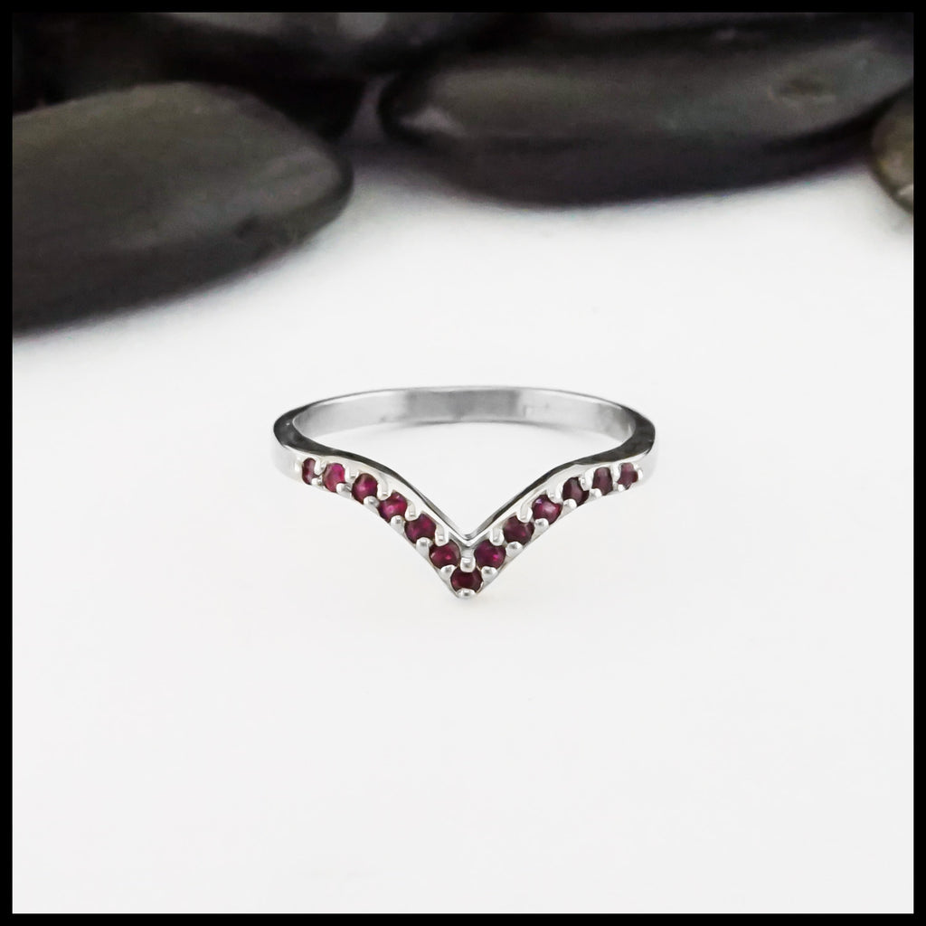 Chevron Ruby flipped front