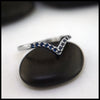 Chevron Sapphire on rock