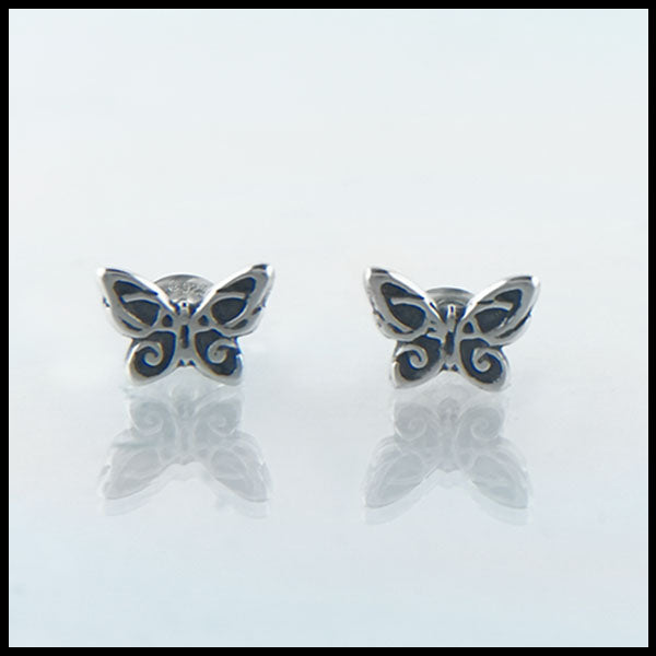 Butterfly Post Earrings dimensions