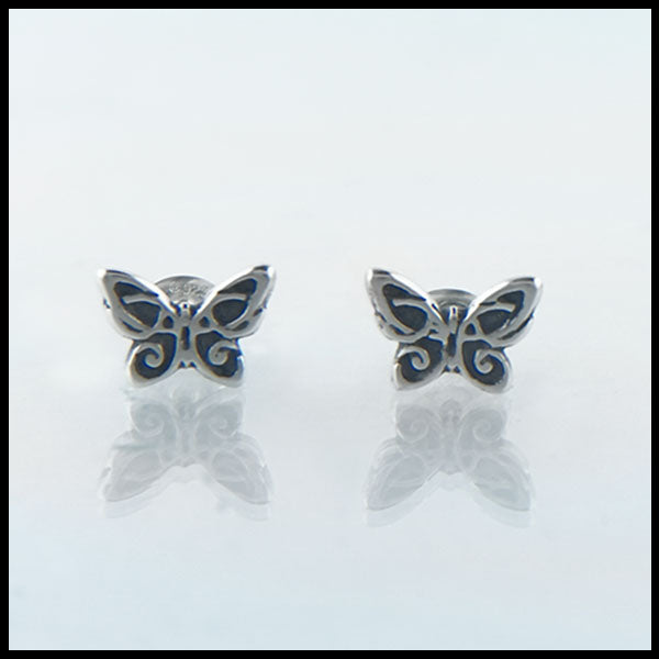 Butterfly stud earrings