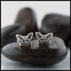 Silver Butterfly Earrings