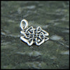 Profile view of celtic knot pendant