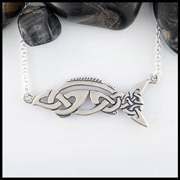 Salmon of Knowledge Necklace dimensions
