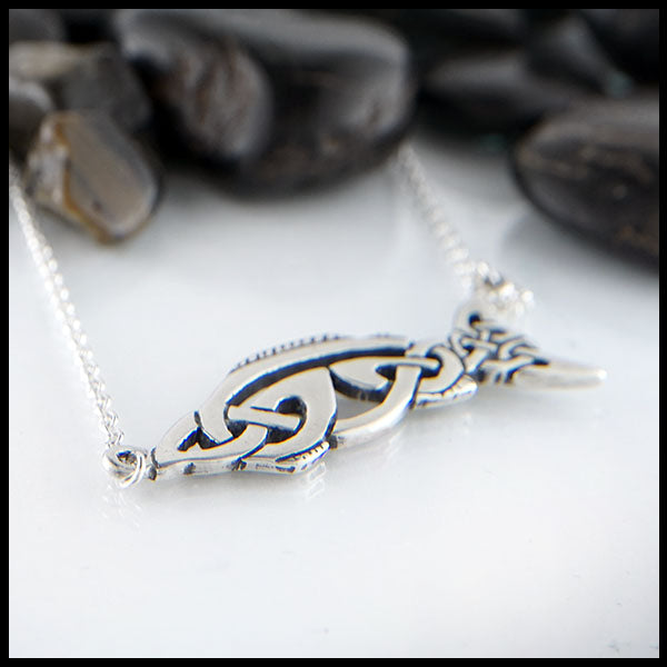 Salmon of Knowledge Celtic Necklace by Walker's Celtic Jewelry