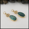 Josephine's Knot Turquoise Pendants in 14K Yellow Gold