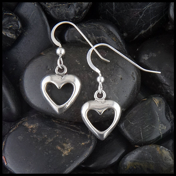 Heart Drop Earrings